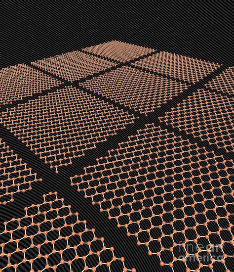 Molecular Model Of Sheets Of Silicene By Robert Brook Science Photo Library