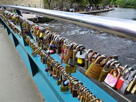 Premium Photo | Love lock bridge