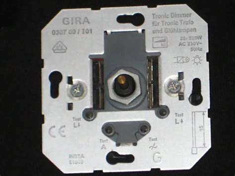 Gira I Druck Dreh Tronic Dimmer F R Tronic Trafo Und