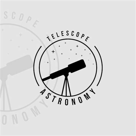 Premium Vector Silhouette Telescope Astronomy Logo Vintage Vector