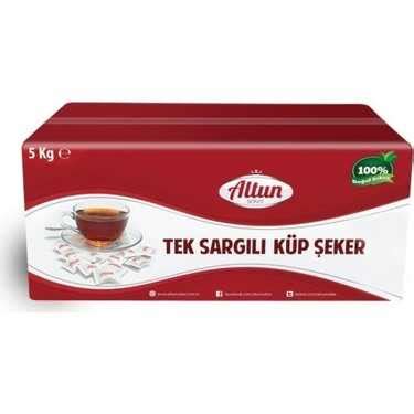 ALTUN TEK SARGILI ŞEKER 5 KG Küp Şekerler ALTUN