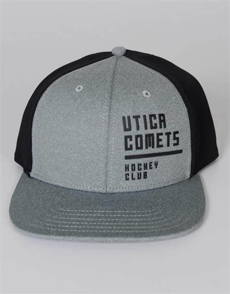 Sportiqe Adjustable Grey Utica Comets Hockey Club Hat Utica Comets Llc