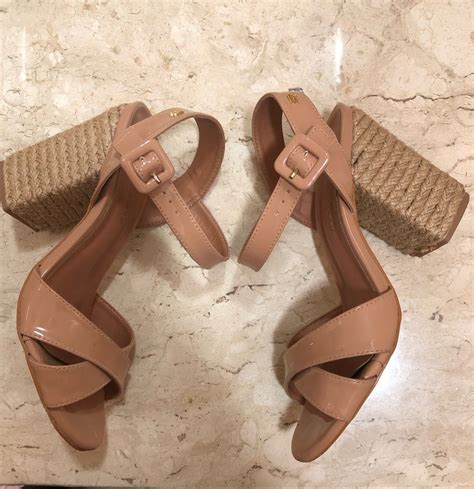 Sandalia Nude Salto Bloco Sand Lia Feminina Rafaela Booz Usado Enjoei