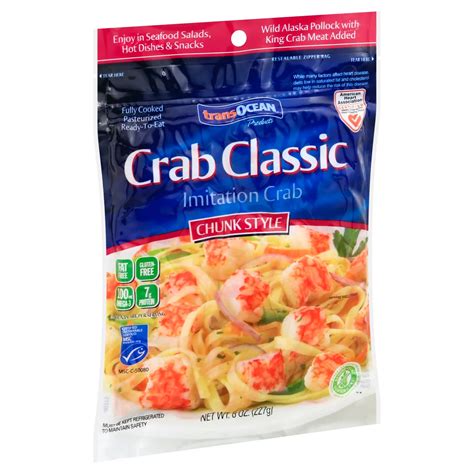 Trans Ocean Crab Classic Chunk Style Imitation Crab Shop Shrimp