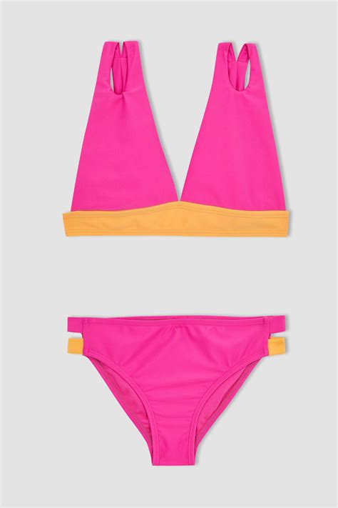 Pembe Kız Çocuk Genç Kız Kız Çocuk Bikini Takımı 2772118 DeFacto