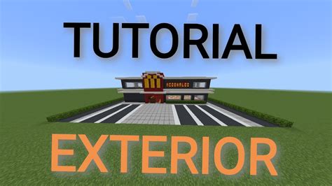 Minecraft Tutorial How To Build A Modern Mcdonald S Fast Food Restaurant Part 1 2