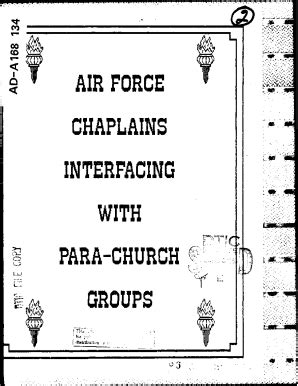 Fillable Online AIR FORCE CHAPLAINS INTERFACING WITHi GROUPS Fax Email