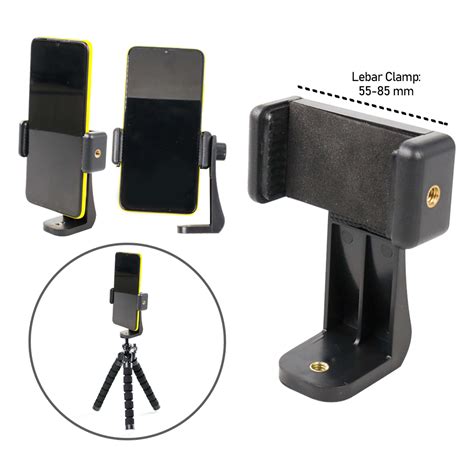 AIEACH Smartphone Clip Bracket Holder Mount Tripod Monopod F360