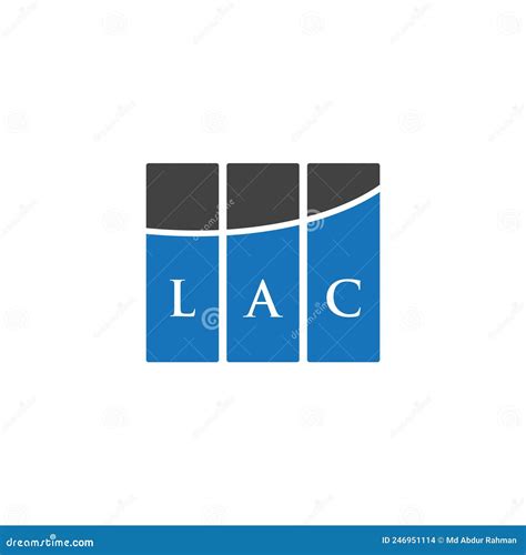 Lac Letter Logo Design On White Background Lac Creative Initials