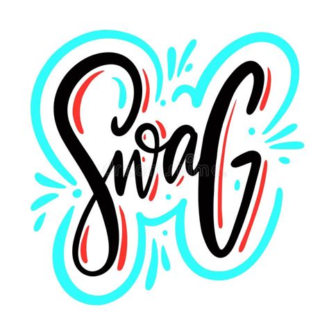 The Word Swag In Graffiti Coloring Pages