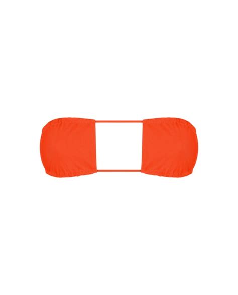 Orange Bandeau Bikini Minimal Bandeau Ark Swimwear