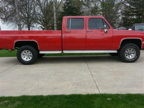 1990 Chevy Crew Cab 1 Ton 4x4 K30 K3500 V30 Classic Chevrolet C K Pickup 3500 1990 For Sale