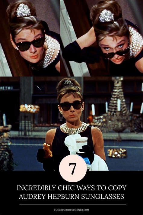 7 Incredibly Chic Ways to Copy Audrey Hepburn Sunglasses Aesthetic ...