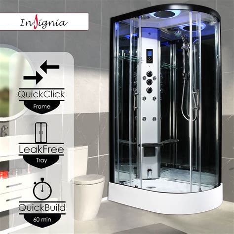 Insignia Premium X Mm Quadrant Steam Shower Enclosure With