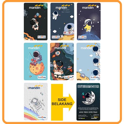 Jual Kartu EMoney EToll Tapcash BRIZZI Edisi Astronaut Galaxy Custom