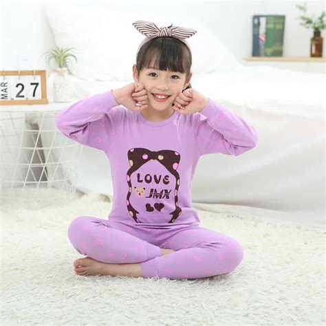 Детские пижамы; коллекция года; осенние хлопковые комплекты одежды с ...