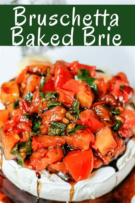 Bruschetta Baked Brie • Domestic Superhero