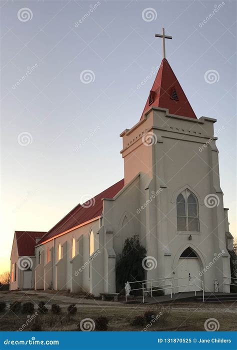 Sacred Heart Mission and Cemetery Stock Image - Image of 1876, college ...