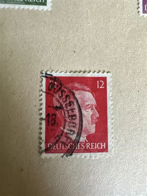 Briefmarke Deutsches Reich Pfennig Adolf Hitler Gestempelt Eur