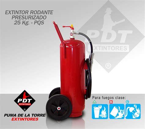 Extintor Rodante Presurizado Kilos Pqs Extintores Pdt