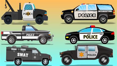 Police Car For Kids - Police Cars for Kids #1 - 3 | Learn Police Vehicle Names ... / This police ...