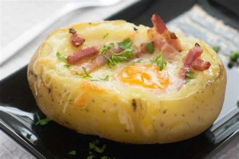 Sem Dificuldade Batatas Recheadas Bacon E Queijo Em Minutos