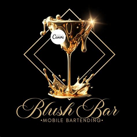 Bartender Logo, Mobile Bartending Logo, DIY Logo, Business Logo, Luxury ...