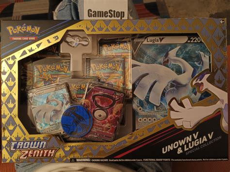 Crown Zenith Unown V Lugia V Special Collection Hobbies Toys Toys