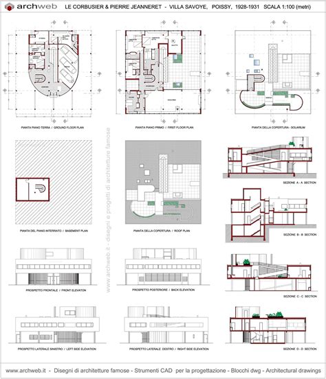 Villa Savoye Plan Drawings Villa Savoye Plan Corbusier Architecture