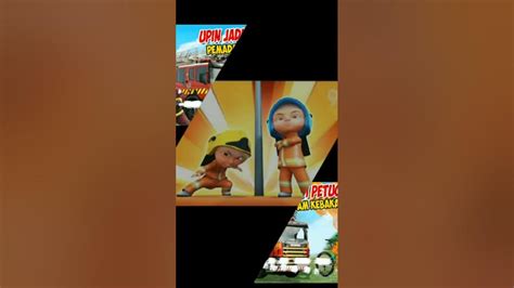 Upin And Ipin Jedag Jedug Jadi Petugas Pemadam Kebakaran Damkar Youtube