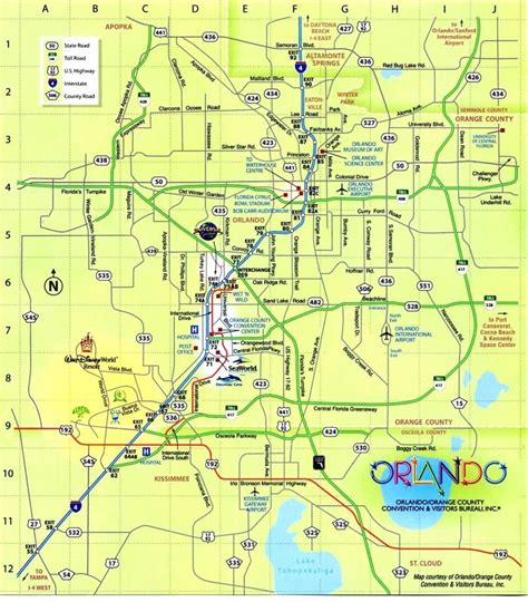 Orlando Florida Attractions Map - Printable Maps