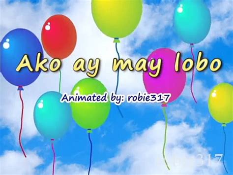 Ako Ay May Lobo Animated Awiting Pambata Vid O Dailymotion