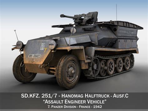 Sd Kfz Ausf C Assault Engineer Vehicle Pd D Model Cgtrader