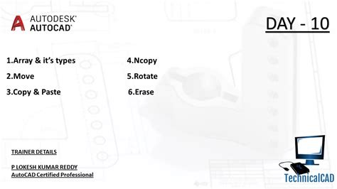 Array And It S Types Move Copy Paste Ncopy Rotate Erase Commands