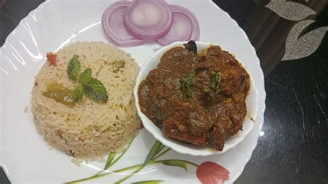 Briyani Rice And Chicken Curry Bagara Rice Recipe In Telugu Style