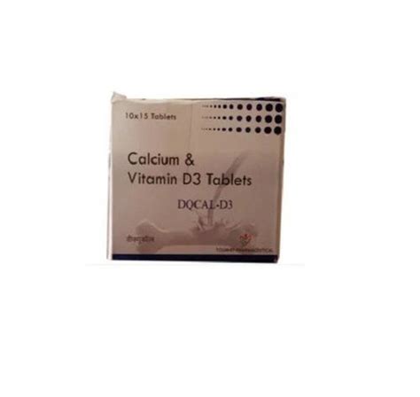 Calcium And Vitamin D3 Tablets 10x15 Tablets Pack At Best Price In Dewas Tournef