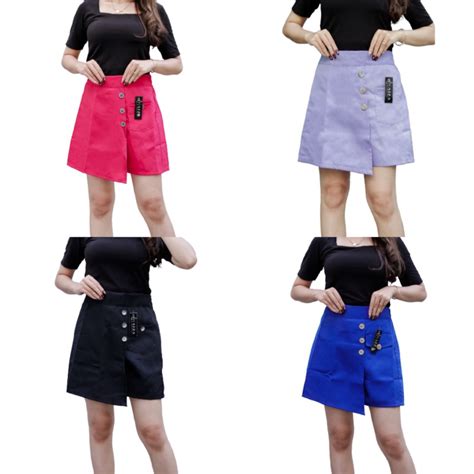 Jual Korean Mini Skirt Rok Celana Pendek Wanita Hotpants Terbaru