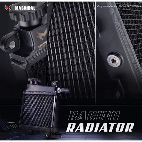 Masviral RACING Big Radiarator Yamaha NVX V1 V2 Nmax V1 Less Vibration