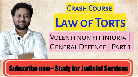 Volenti Non Fit Injuria General Defences Law Of Torts Law Of