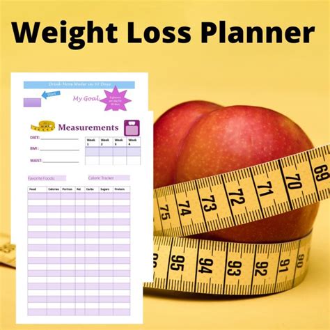 Weight Loss Planner Journal Pdf Printable Lazada Ph