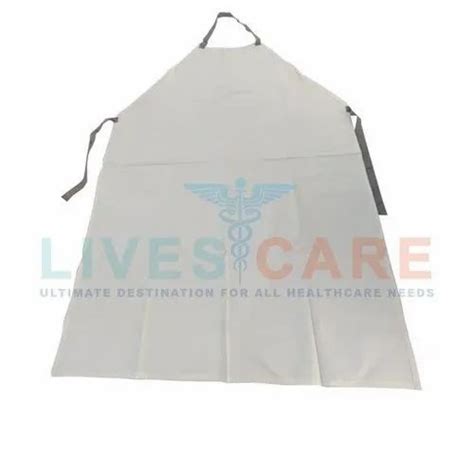 White Reusable Pvc Apron For Safety And Protection At Best Price In