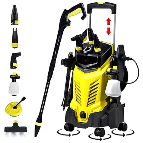 2000psi 135bar Electric High Pressure Washer 1800w Cleaner 220 240v Car Washer Pressure Washer