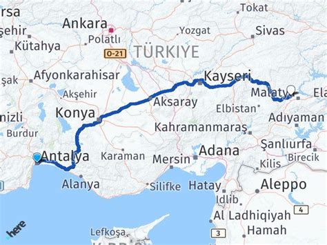 Antalya Malatya Havalimanı Arası Kaç Km Yol Tarifi