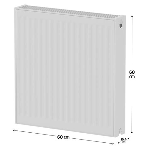 Kompaktheizkörper B x H 60 x 60 cm Wärmeleistung bei