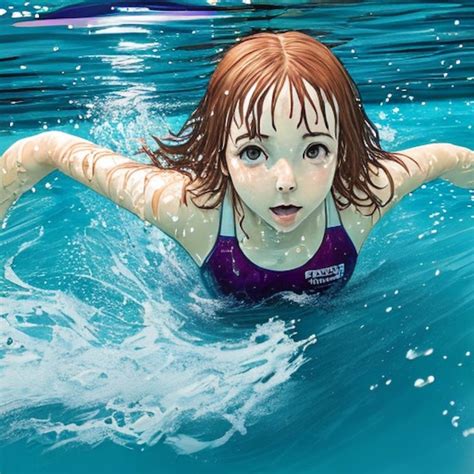 Premium AI Image | kids swimming pool