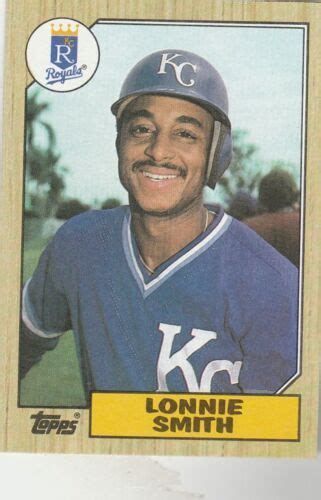 Free Shipping Mint Topps Lonnie Smith Royals Ebay