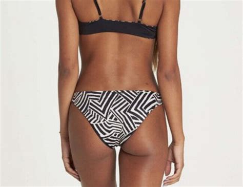 Nwt Billabong Junior S Sun Tribe Tropic Bikini Bottom Black Pebble