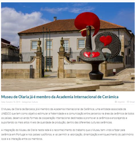 Museu De Olaria é Membro Da Academia Internacional De Cerâmica