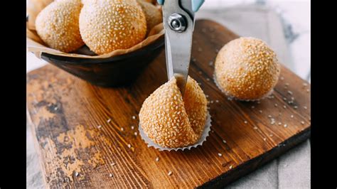 How To Make Chinese Fried Sesame Balls Youtube