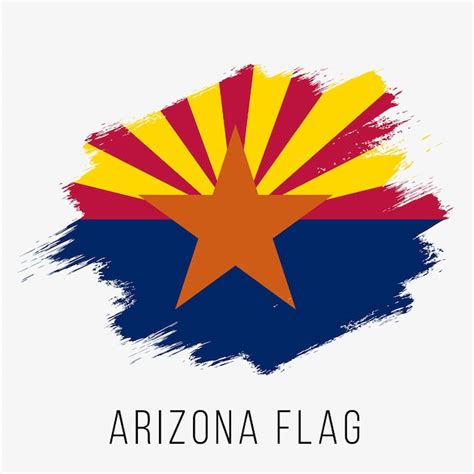 Premium Vector | USA State Arizona Vector Flag Design Template. Arizona ...